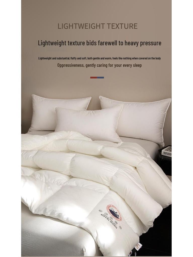 Icelandic Cashmere Down Luxury Quilt with High Rebound Warmth