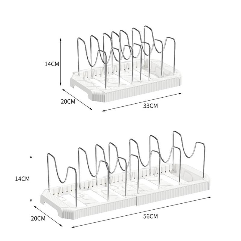 1 шт. Кухонная выдвижная полка для хранения Многофункциональная полка для мисок в шкафчик Полка для кухонных кастрюль и посуды Сушилка для посуды Кухонный органайзер