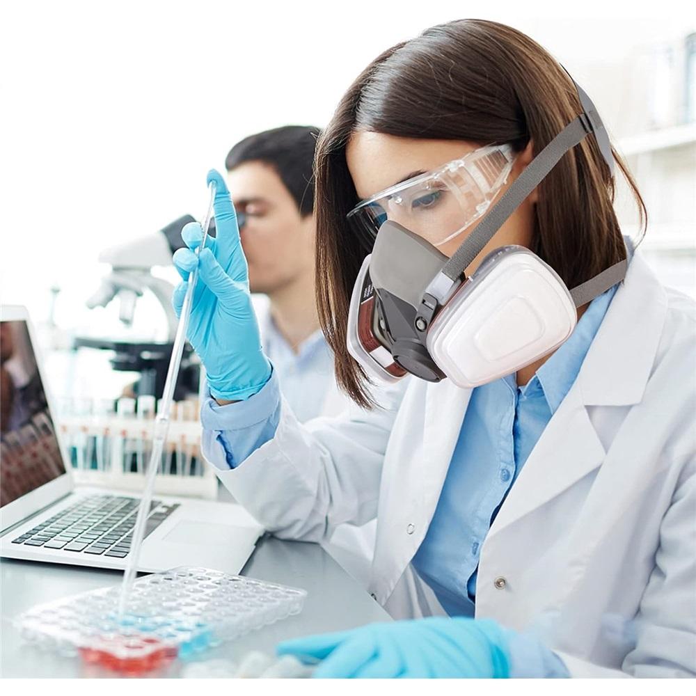 [Респиратор-полумаска] Многоразовая полумаска 6200 Маска для распыления для покраски, химической механической полировки, сварки, столярных работ и другой защиты при работе