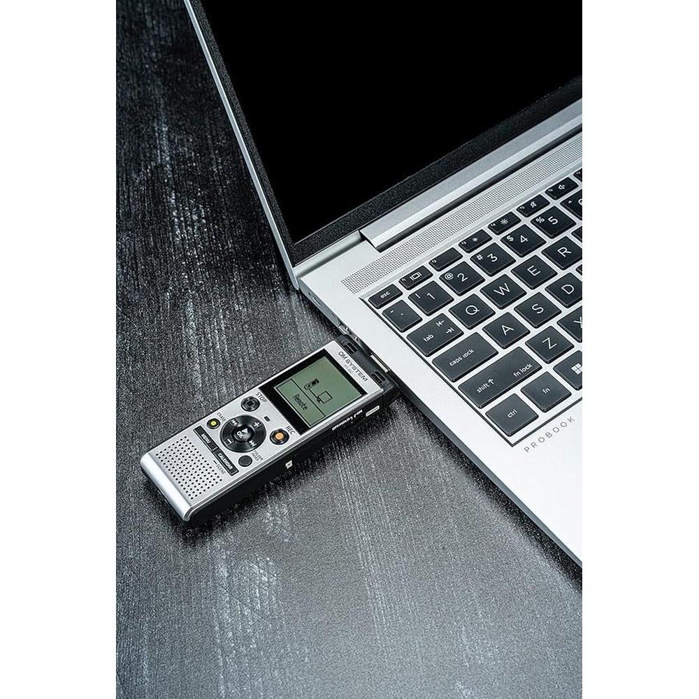 Olympus OM-1 Digital Voice Recorder Linear PCM MP3 USB 4GB Playback Speed Volume Control File Index Deletion