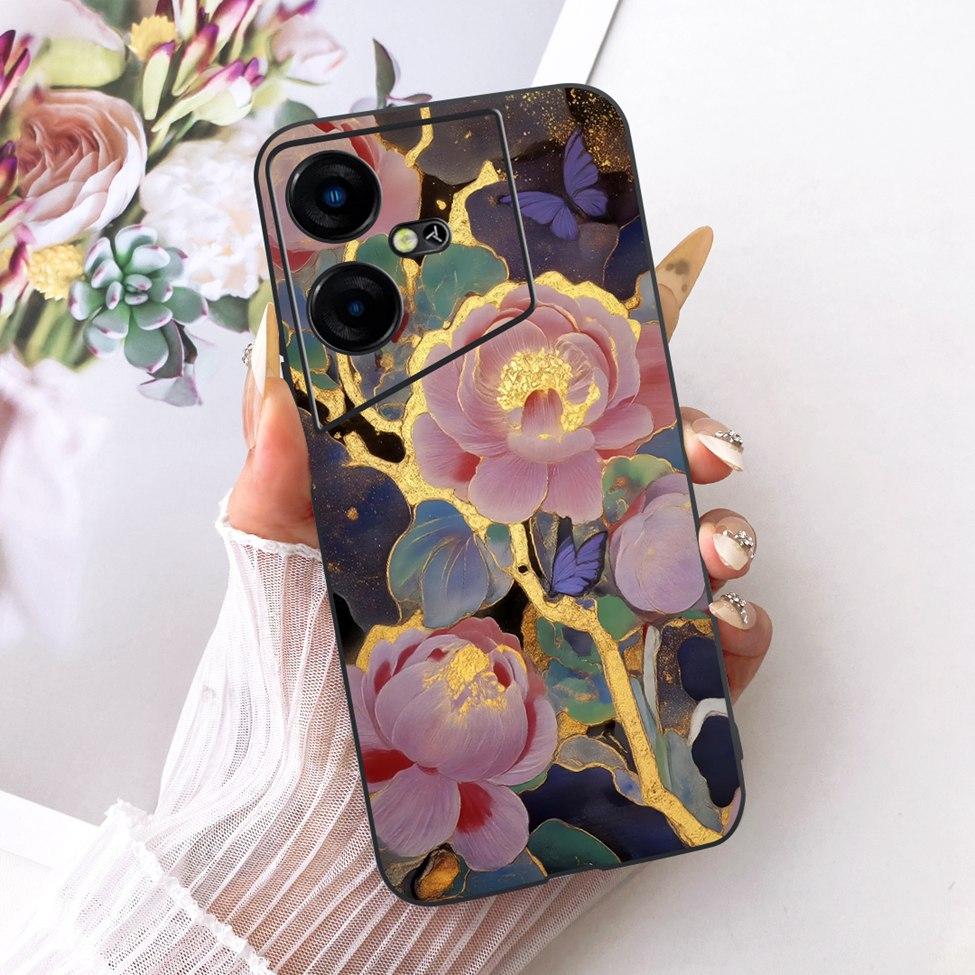 For Tecno Pova Neo 3 Case Cover Silicone Cute Cat Fashion Funny Cool Painted Bumper For Tecno Pova Neo3 LH6n Phone Casing