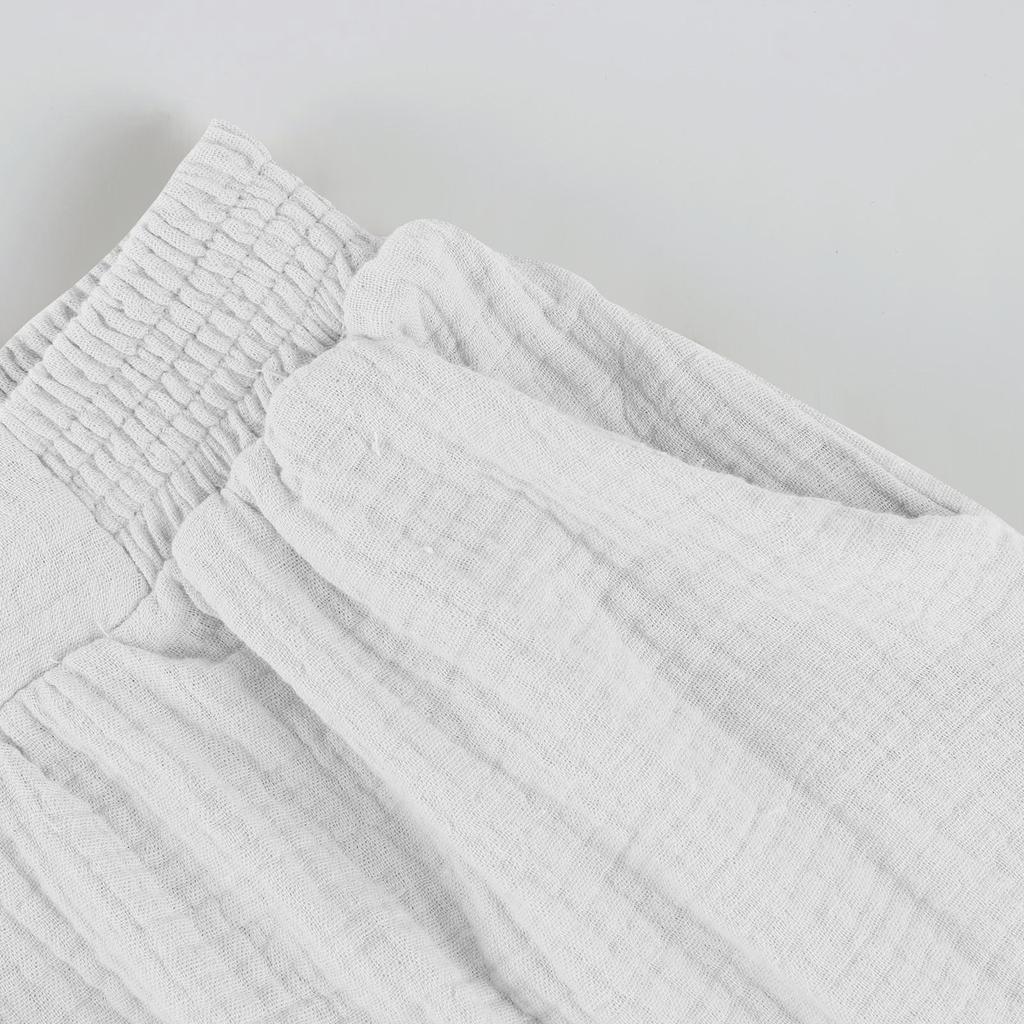 Women's Casual Pants Solid Color Drawstring Elastic Waist Pants With Pockets