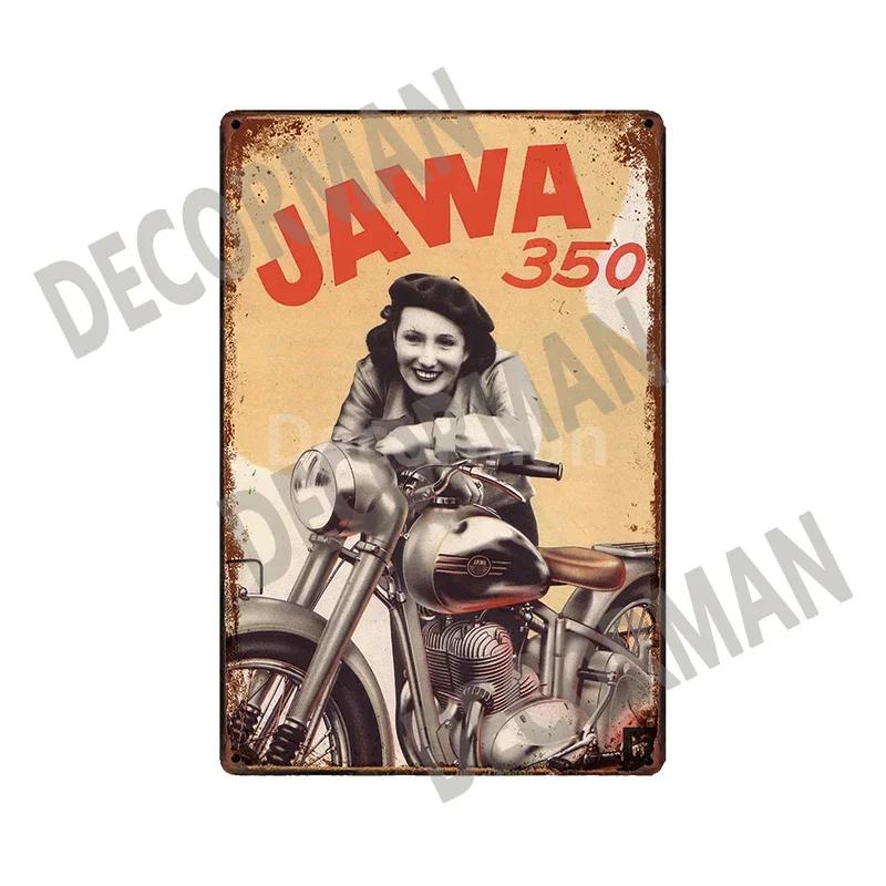 [ DecorMan]  JAWA BSA Мотор Металлические Знаки Постеры Винтажная Живопись Индивидуальный Декор Клуба LTA-1704 винтажный декор