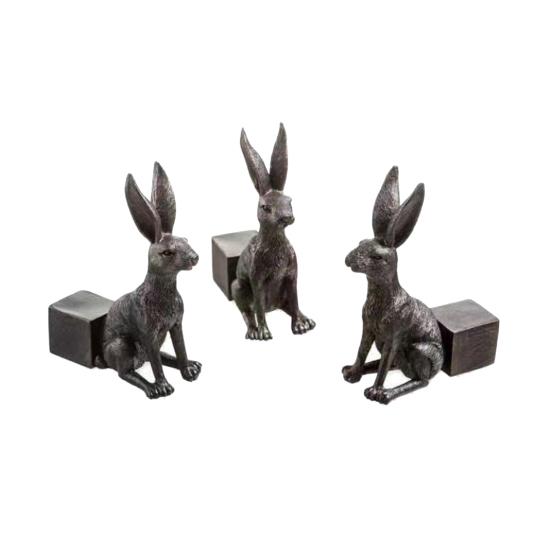 3Pcs Animal Planter Pot Feet Weatherproof Indoor Outdoor Dog Cat Rabbit Flowerpot Holder Riser Elevator Stand Resin Figurine Statue Sculpture