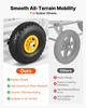 Beach Fishing Cart, 90.7 kg Load Capacity, Fishing Cart Wagon with Heavy-Duty Carbon Steel Frame, 280 mm All-Terrain Tires, 7 Rod Holders, Easy to
