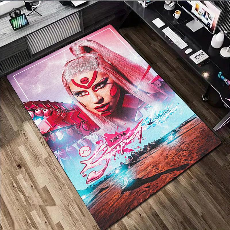 Lady Gaga Rug - Home carpet Office Decorative Carpet For Living Room Bedroom Door Mat Floor Rug Computer Chair Area Rug