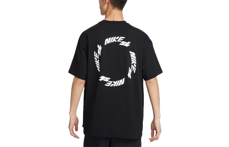 Nike T Shirts Men's Black Crew Neck Moderate Straight Fit FB8143-010