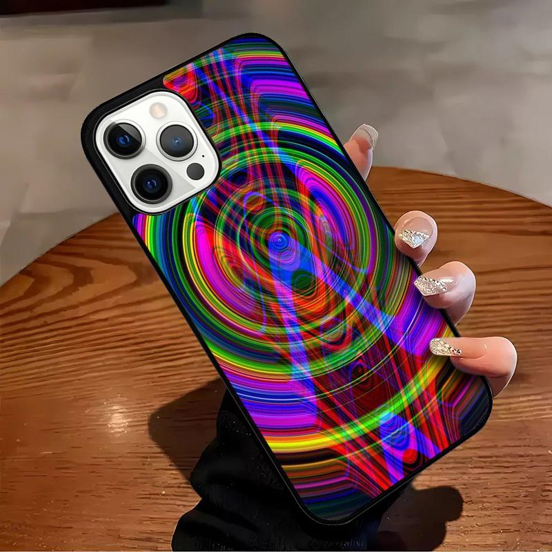 Чехол для телефона с принтом оптической иллюзии для iPhone 17 Air 16 15 14 13 12 11 Pro Max Max Plus Защитный чехол-бампер