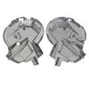 1Set Motorcycle Chrome Front Brake Rotor Disc Covers Trim For Honda Goldwing GL1500 1988-2000 Front Rotor Disc Shells kit