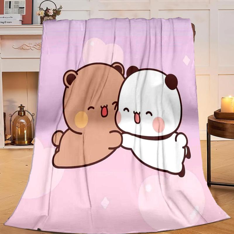 1PC Bobo Dudu Dreams Moon Night Flannel Blanket Gift, Suitable for Both Men And Women, Soft Ideal for Beds And Sofa, Birthday Or Christmas Gift