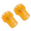 2pcs Crutch Feet Pads Wear Resistant Protective Round Foot Design 360 Degree Rotatable Thickened