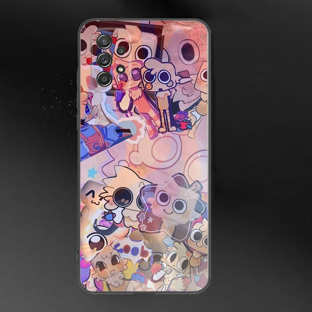 Чехол для телефона Goob D-Dandys World для Samsung Galaxy A 91,80,73,72,71,53,52,51,22,5G Ударопрочный Мягкий Черный Чехол
