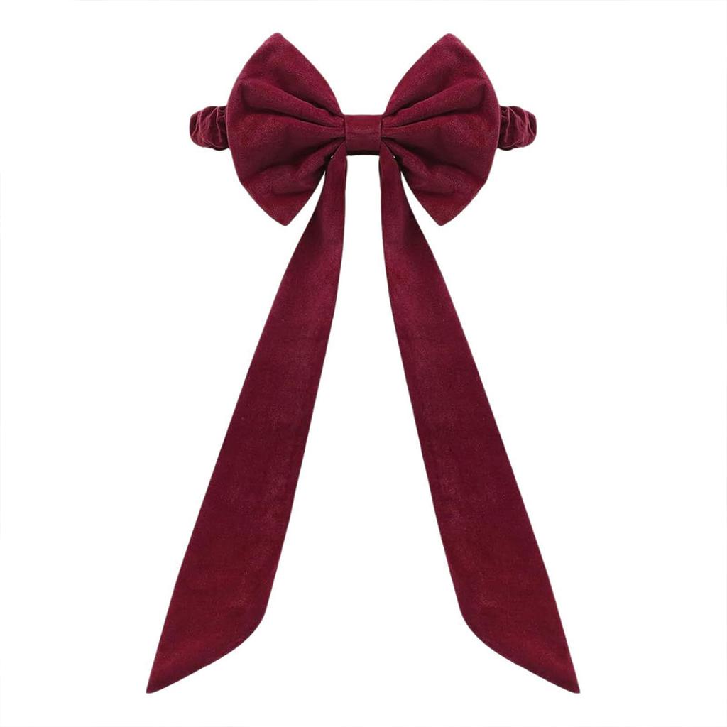 Burgundy Velvet Chair Sashes For Christmas Day Decorations Soft And Elegant Christmas Burgundy Velvet Chair Sashes