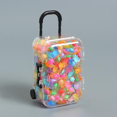 100 шт. Мультяшные 3D Светящиеся Черепахи DIY Дофаминовые Цветные Мини-Животные из Смолы Ночное Свечение Миниатюрные Фигурки Декор для Сада Фей