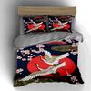 Cranes cherry blossoms. Bedding Duvet cover sets Duvet covers Pillowcases gifts (1 * Duvet Cover 2 * Pillowcases, without duvet insert)