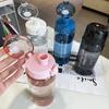 780/1000 мл Пластиковая бутылка для воды для питья Портативная Спортивная Чашка для чая и кофе Кухонный инструмент Детская бутылка для воды для школы Прозрачная