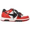 OFF WHITE Кожаные Низкие Стильные Скейтбордические Ботинки Мужские Бело-Красные OMIA189S23LEA0012510