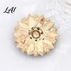Lapel Pin with Rhinestone Retro Flower Rhinestone Metal Floral Brooch Pin Clothing Jewelry Accessory for Women Girls Embellished