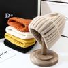 1PC Winter Letter Woolen Hats Female Korean Fashion Warm Knitted Cap Ear Protection Hats