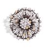 High Grade Retro Style Pearl Flower Ring Corsage Scarf Button With Pin Clothing Accessories Brooch