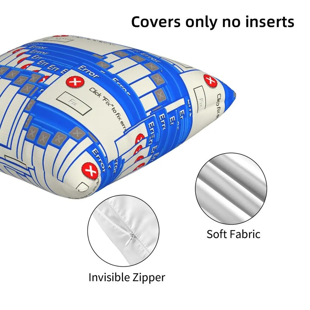 Windows Xp Error Tiled 2 Pcs Square Pillowcase Pillow Cover Cushion Decor Comfort Throw Pillow For Home Bedroom