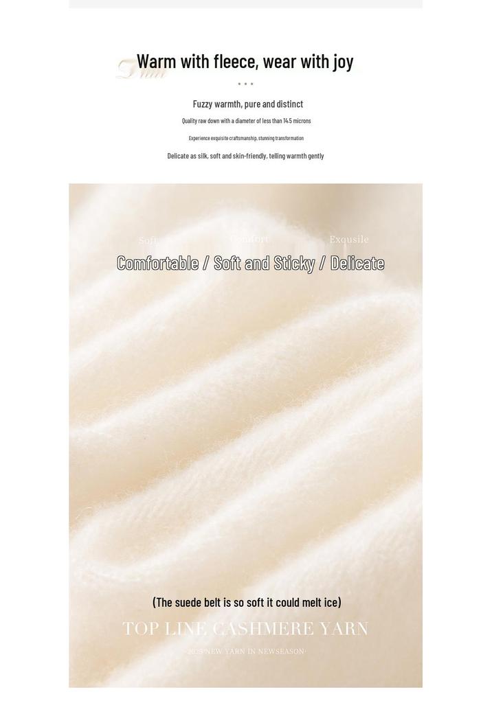 Korean Style Slimming Cashmere Women's Knit Sweater - Autumn/Winter Collection