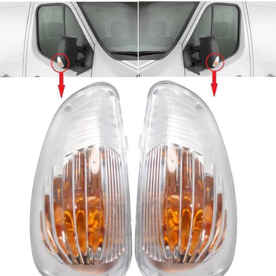 Индикатор бокового зеркала желтого цвета для Renault Master Mk3 Opel Movano B NV400 2010-2020 OEM 261652475R 261650223R 261603141R