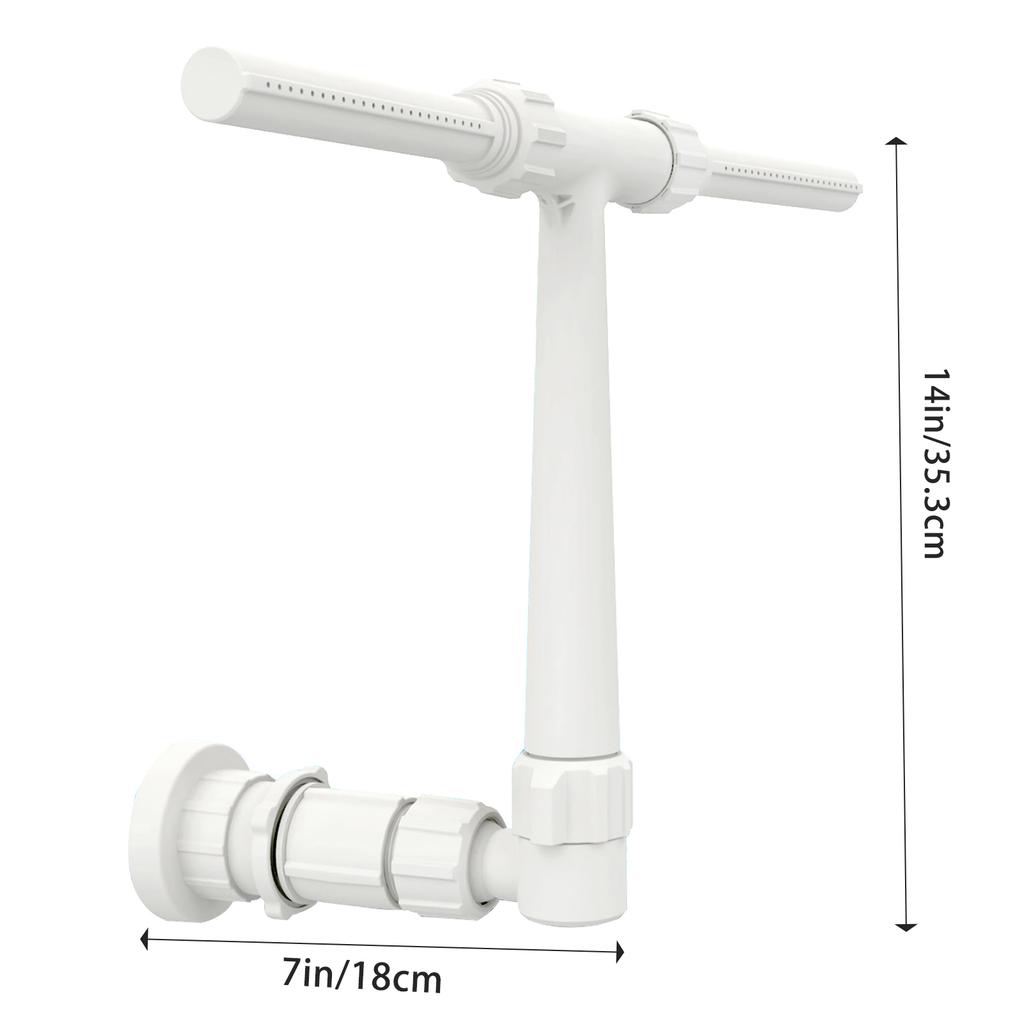 Adjustable Pool Spa Waterfall Sprayer Dual Spray Waterfall Sprinkler Heads Adapter for Inground Swimming Pool Accessories