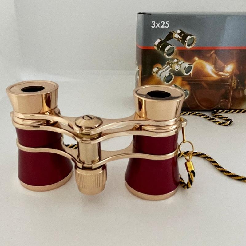 Оперные очки, бинокль 3X25, театральные очки, мини-бинокль, компактный, легкий с цепочкой, для взрослых, детей, женщин на концерте