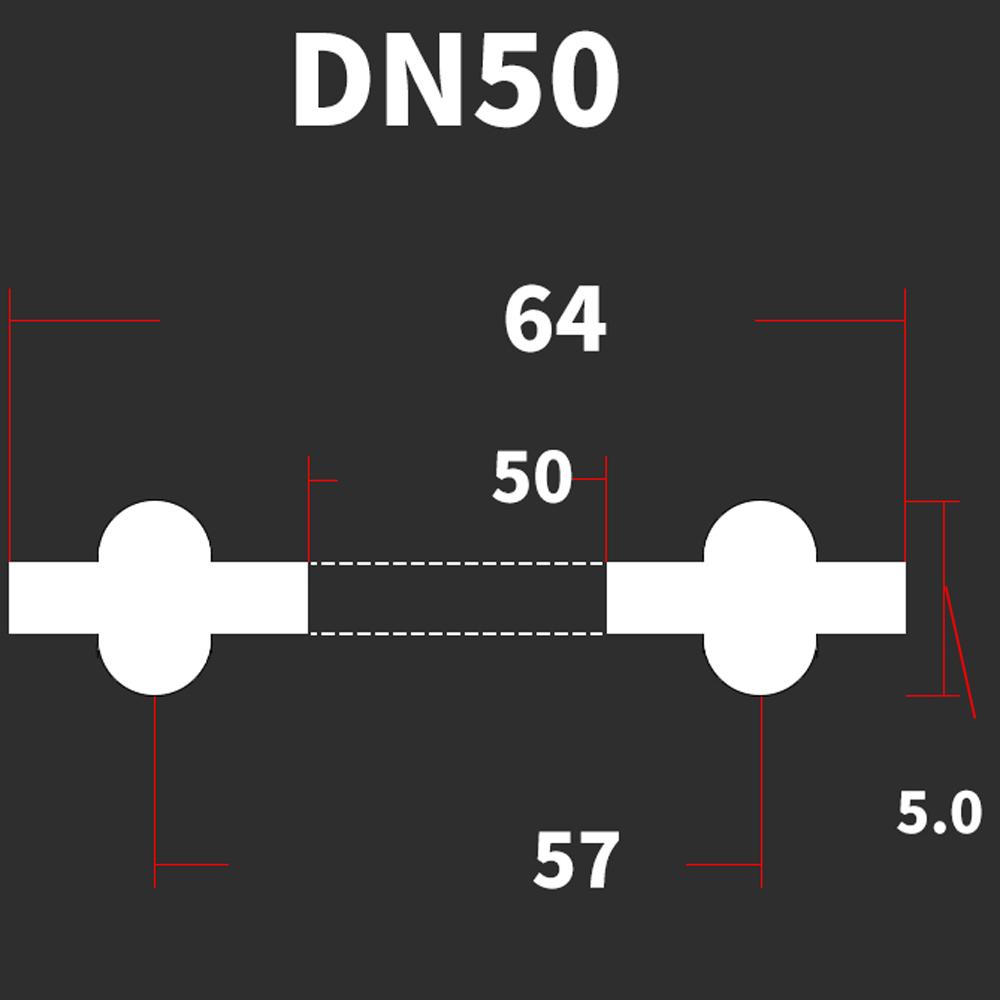 DN10-DN200 Стандарт DIN 3/4" 1.5" 2" -8" Тройной зажим EPDM Санитарная уплотнительная прокладка Лента для домашнего пивоварения