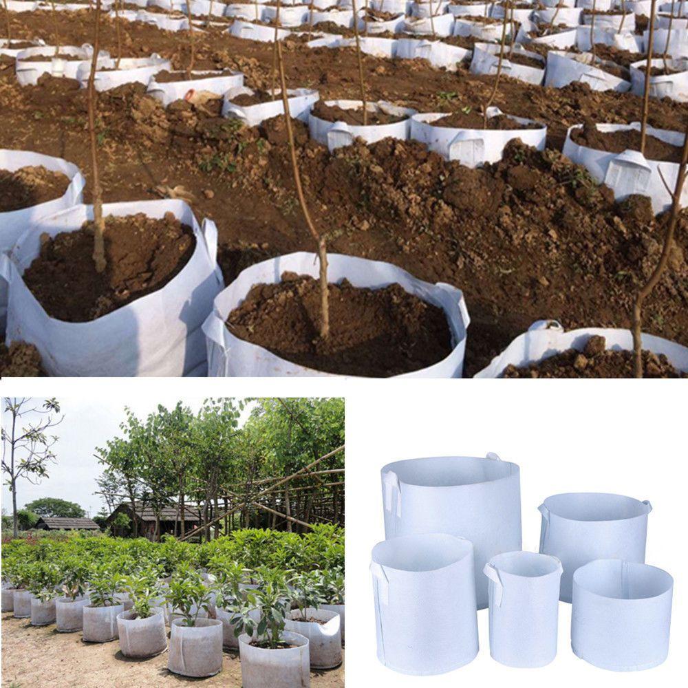 Eco-friendly Aeration Container Thickening Root Container Plant Pouch Round Fabric Pots Grow Bag