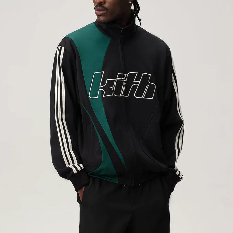 Kith Для Adidas Футбол Олимпийка Черный Мужской Верхняя одежда AAKA5851