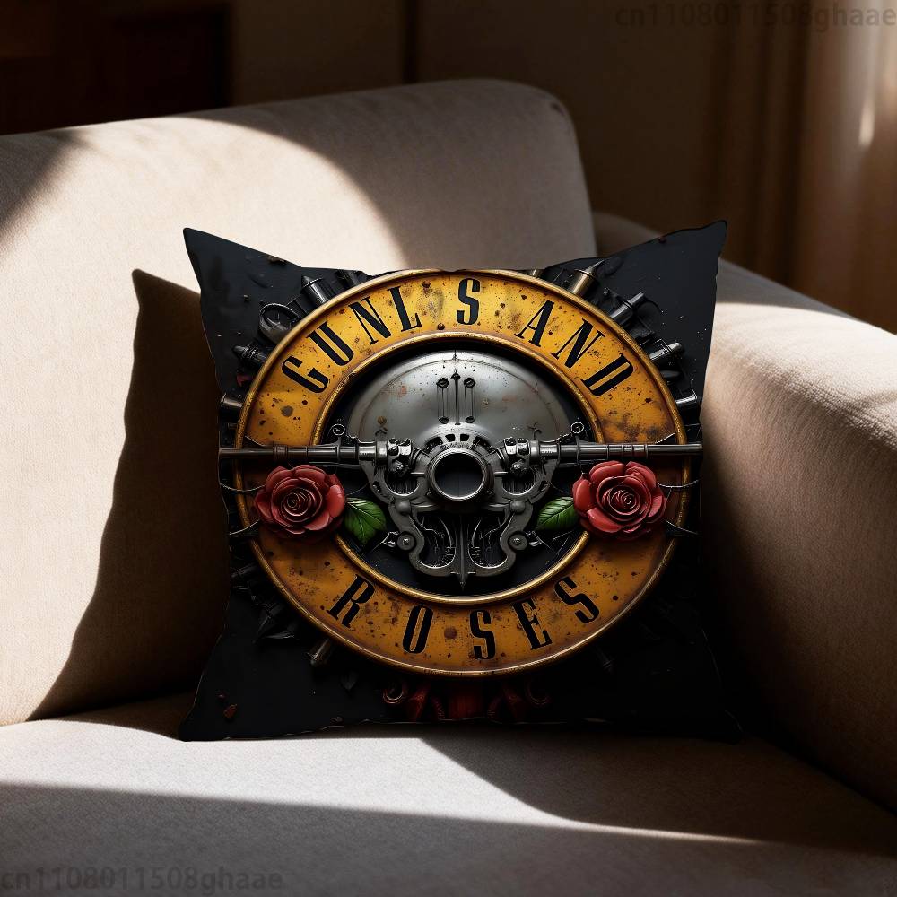 Подушка Наволочка Guns N Roses Наволочка Гостиная Диван Подушка Чехол Подходит Для Дома Спальни Комнаты Декор