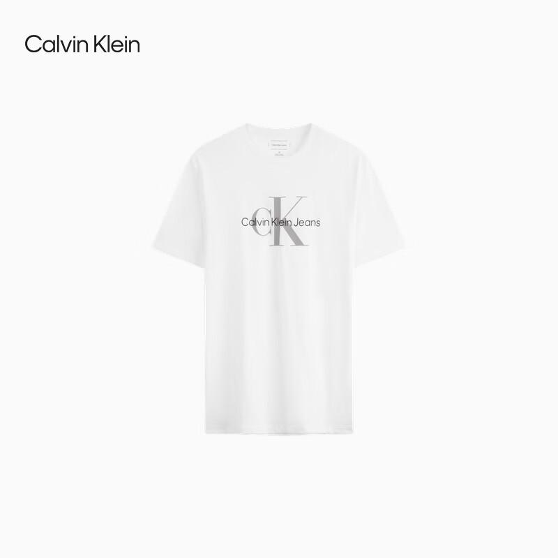 Calvin Klein Джинсы Унисекс Хлопковая Футболка с Короткой Рукавой и Логотипом CK