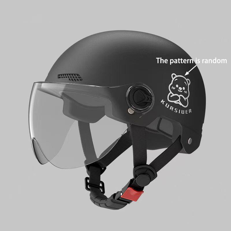 1 Piece Battery Motorcycle Summer Universal Four-Season Sun Protection Safety Helmet Half Helmet Electric Car Women'S Helmet