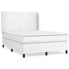 Maison Exclusive - Sommier à lattes de lit avec matelas Blanc 140x200cm Similicuir