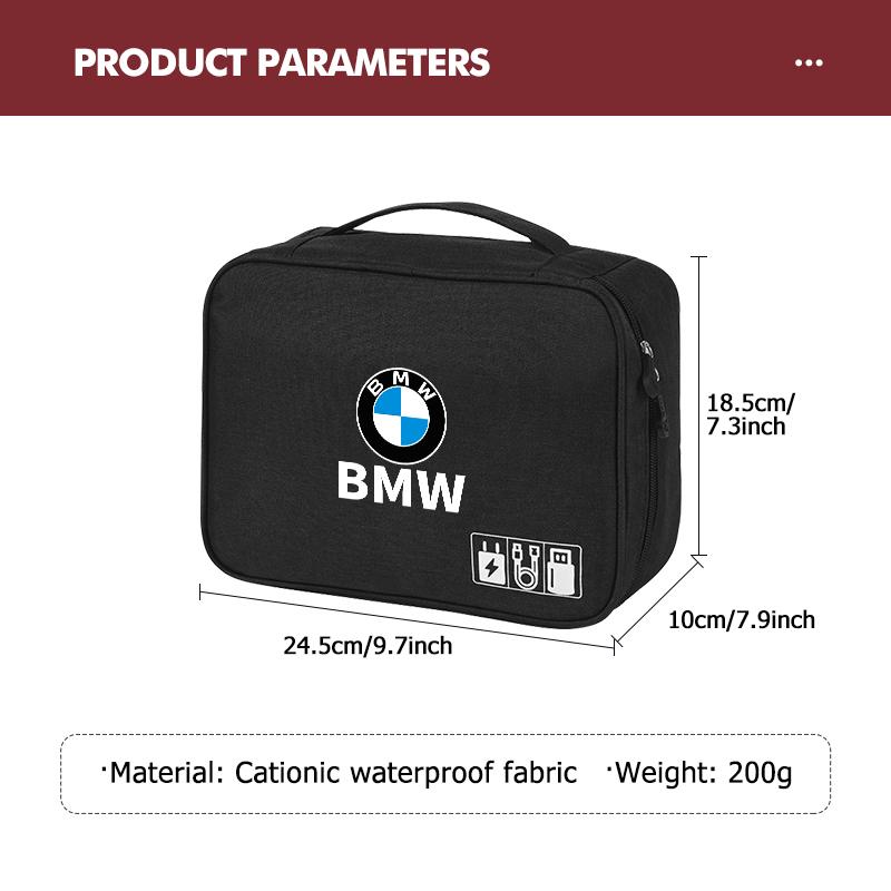Для BMW Сумка-органайзер для хранения кабелей большого размера, водонепроницаемая сумка для переноски E90 E60 E46 E39 F30 F10 E87 X3 X4 X5 X1 G30 G20