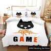 3D Печать Кот из игры Stray и Момо Комплект постельного белья Спальня Мягкое Современное Покрывало Удобный Пододеяльник Чехол для одеяла и Наволочка