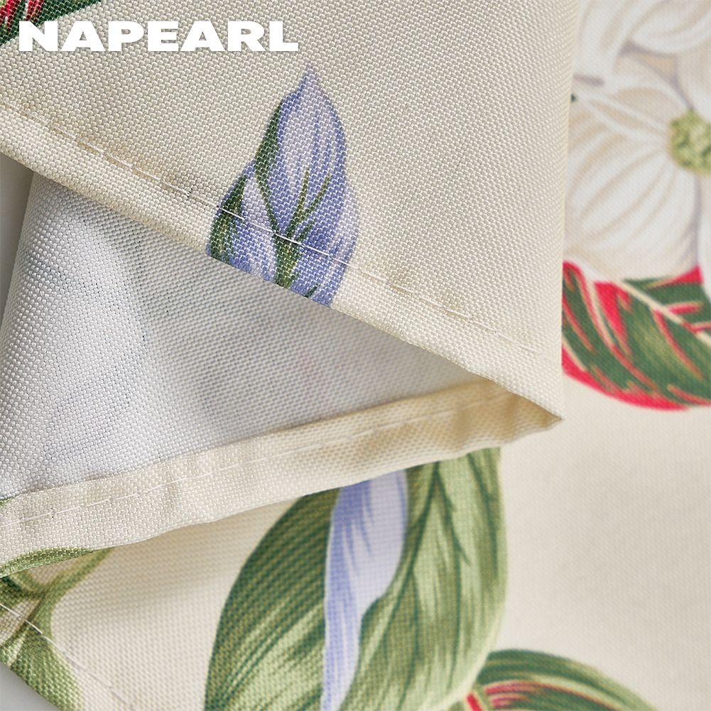 1 шт. NAPEARL свежий зеленый растительный узор короткая занавеска-перегородка для кухни, гостиной, спальни, домашний декор