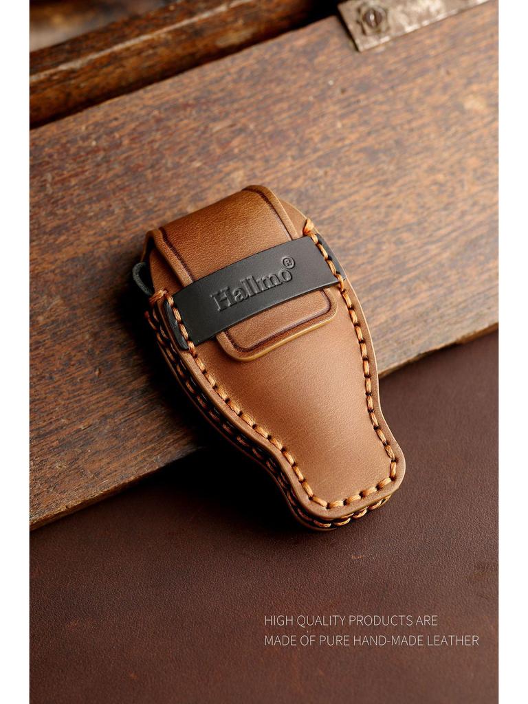 Mercedes-Benz C260L/C200L Handmade Leather Key Cover with Chain