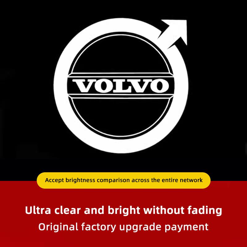 For Volvo 2Pcs Car Door Courtesy Light HD Welcome Lamp For Volvo XC90 V90 V60 XC60 V40 S80 S60 S90 C40 XC40 V70 XC70 C30 C70 EX9