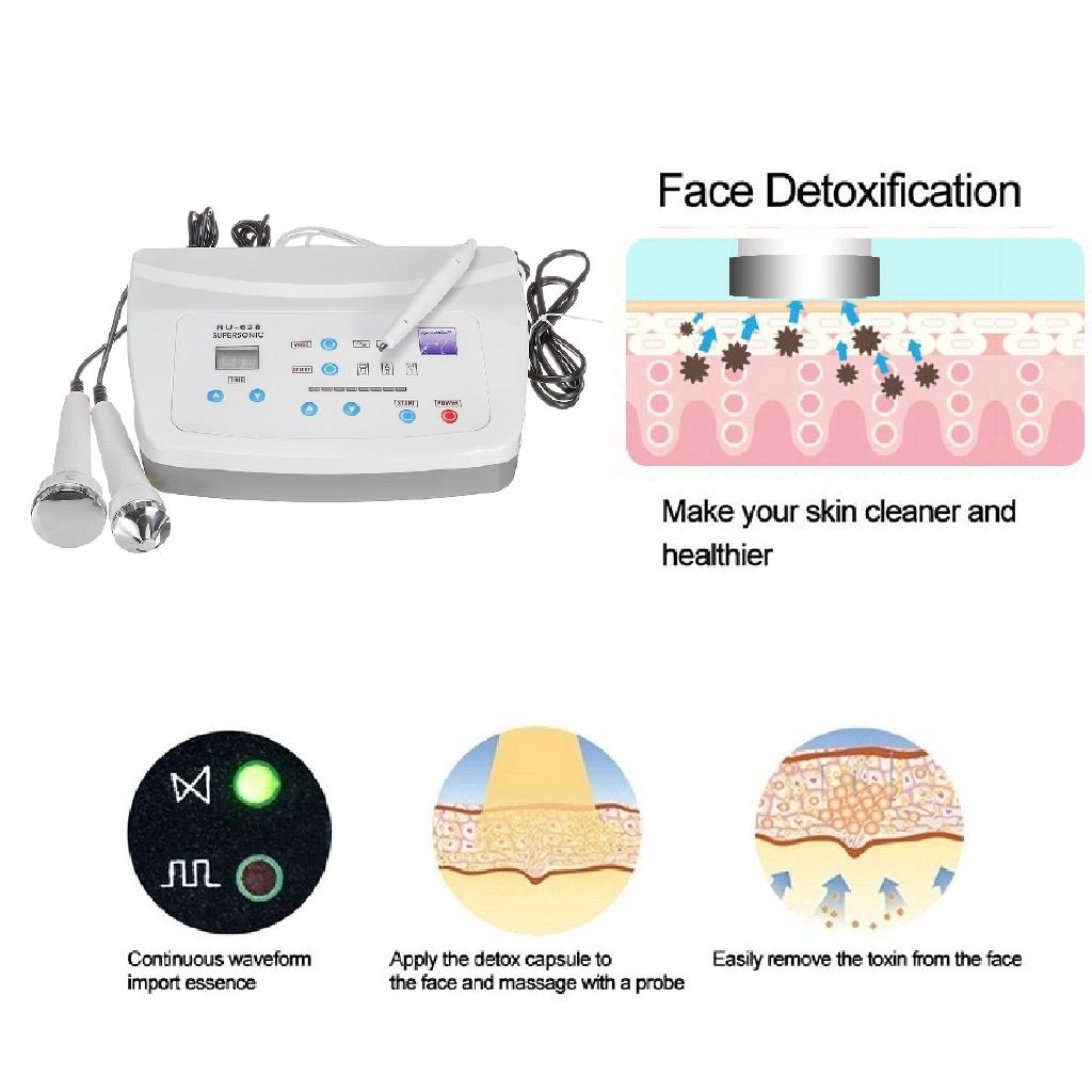 2 в 1 ультразвуковой массажер для лица высокочастотный ультразвуковой аппарат для ухода за кожей лица против морщин