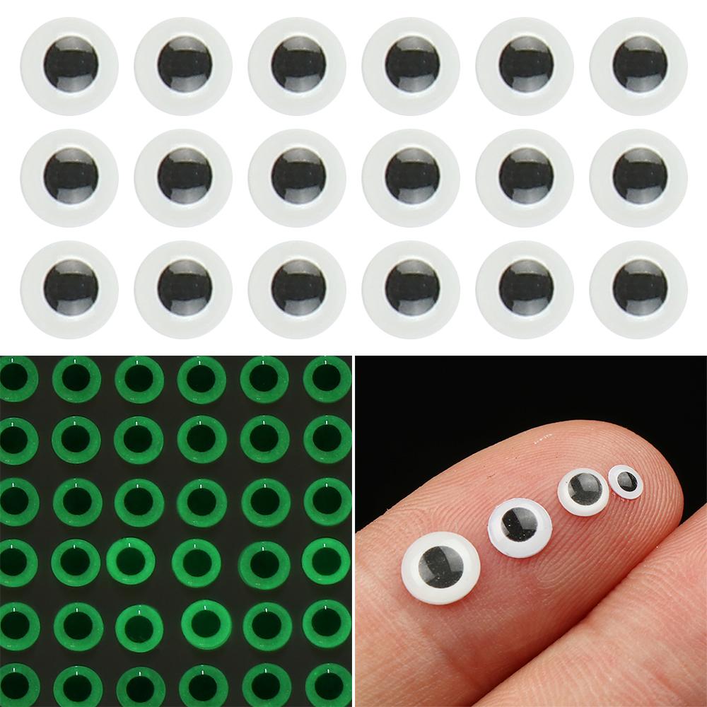 Fly Tying Jigs Crafts 3mm/4mm/5mm/6mm Fishing Bait 3D Holographic Fishing Luminous Fish Lure Eyes