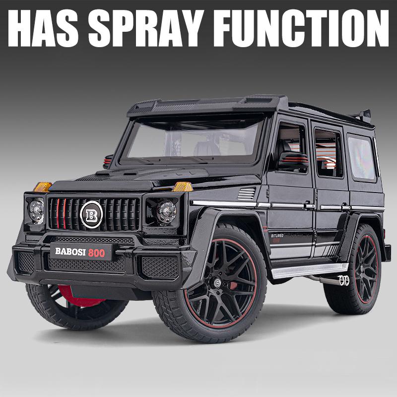 Большой 1:18-й Масштабный Внедорожник Benz G800 Металлический Литой Модель Автомобиля Звук и Свет Коллекционные Украшения Подарок на День Рождения Другу