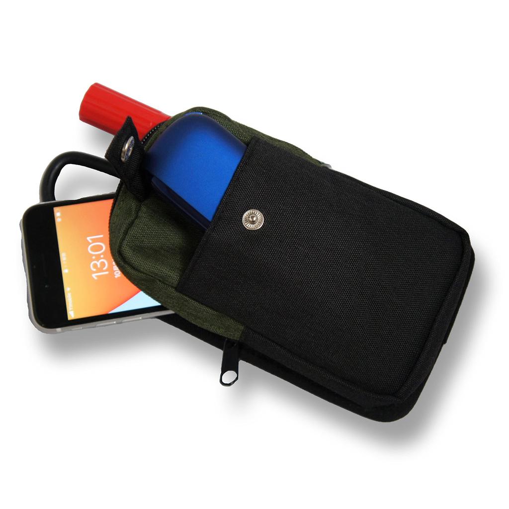 Kawasumi Seisakusho Многофункциональный рабочий подсумок 2WAY В комплекте ремень для крепления Хаки Петля/Карабин WK-03KH