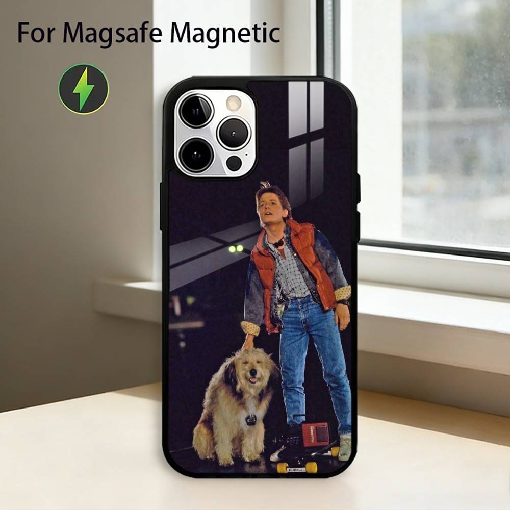 Movie Back To The F-Future Phone Case For iPhone17,16,15,14,13,12,11 Plus,Pro Magnetic with Magsafe Wireless Charging