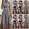 Summer Long Dress Floral Print  Elegant Dress Tunic Maxi Dress Women Evening Party Dress Sun Dress