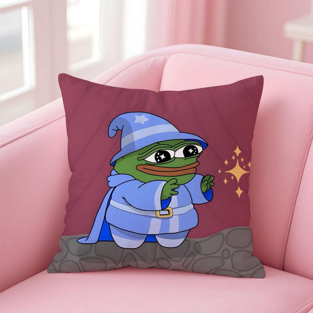 Чехол на подушку с лягушонком Пепе Льняной наволочка Мягкий Декор Для Дивана Домашней Комнаты