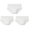 Женские трусы-слипы Yiershuang со средней посадкой, антибактериальные, из детского хлопка 7А (3-Pack)