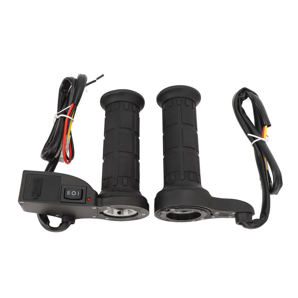 12V 22mm Motorcycle Heated Handlebar with Voltage Display USB Output Adjustable High Low Temp Electr